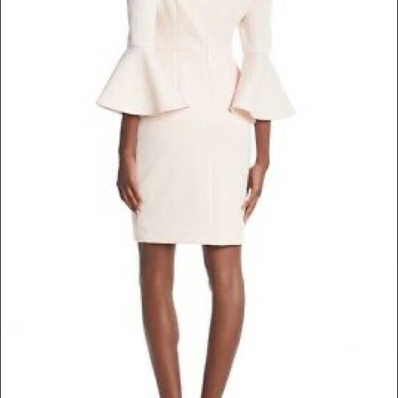 Betsey Johnson Womens Off The Shoulder Bell Sleeve Dress Blush Size 6 - Picture 13 of 13